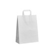 papírová taška 26x10x33 cm bílá