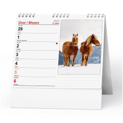 Stolní kalendář 2022 IDEÁL - Koně