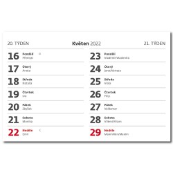 Stolní kalendář 2022 - MINI 14denní kalendář