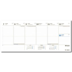 Stolní kalendář 2022 - Plánovací kalendář modrý