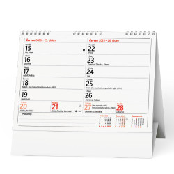 Stolní kalendář 2026 Pracovní kalendář Čtrnáctidenní