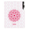 Diář DESIGN denní B6 2026 - Mandala červená