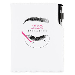 Diář KOSMETICKÝ Eyelashes - DESIGN denní B6 2026 