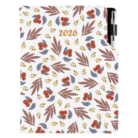 Diář DESIGN denní B6 2026 - Jeřabina