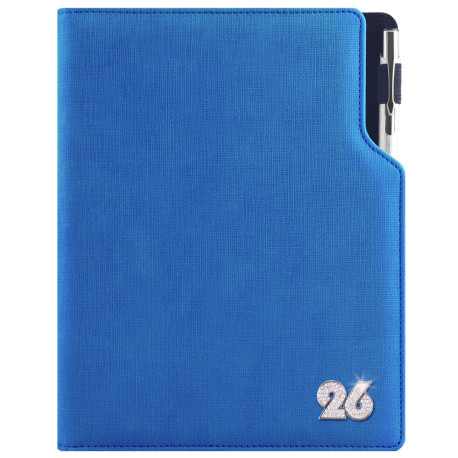 Diář GEP CRYSTAL denní B6 2026 - modrá pastelová