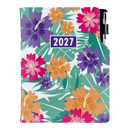 Diář DESIGN denní A5 2027 český - Tropic