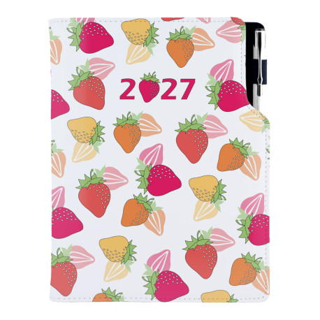 Diář DESIGN denní A5 2027 český - Jahoda