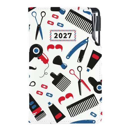 Diář KADEŘNICKÝ Barber - DESIGN týdenní kapesní 2027 český