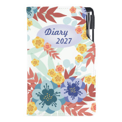 Diář DESIGN týdenní kapesní 2027 český - Podzimní květiny