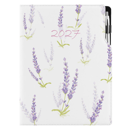 Diář DESIGN denní A4 2027 - Levandule