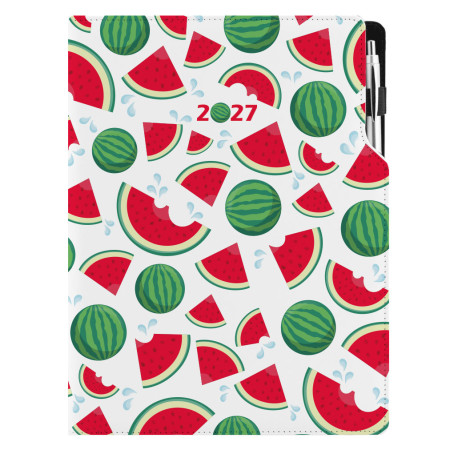 Diář DESIGN denní A4 2027 - Meloun