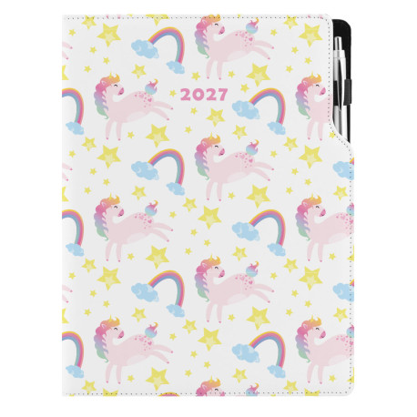 Diář DESIGN denní A4 2027 - Unicorn