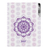 Diář DESIGN denní A4 2027 - Mandala fialová