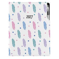 Diář DESIGN denní A4 2027 - Pírka