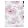 Diář DESIGN denní A4 2027 - Pivoňka
