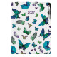 Diář DESIGN denní A4 2027 - Motýli modří