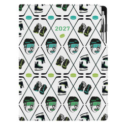 Diář DESIGN denní A4 2027 - Hokej