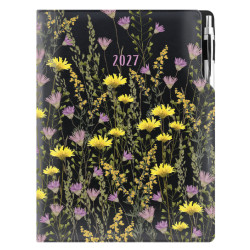 Diář DESIGN denní A4 2027 - černá - Louka