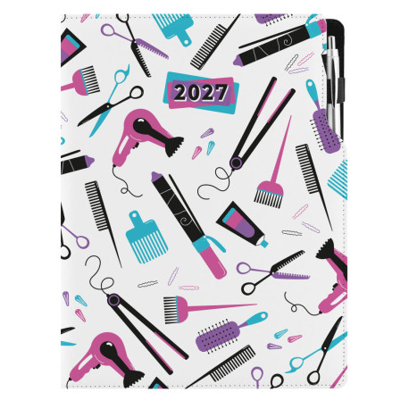 Diář KADEŘNICKÝ Hairdresser - DESIGN týdenní A4 2027