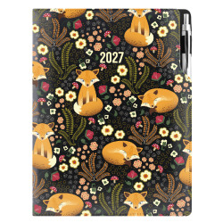 Diář DESIGN týdenní A4 2027 - černá - Liška