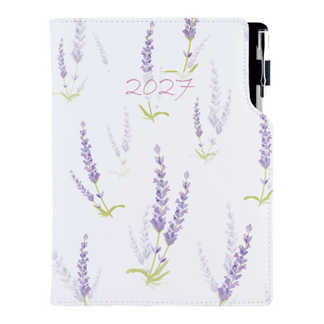 Diář DESIGN týdenní B6 2027 - Levandule