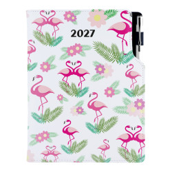 Diář DESIGN týdenní B6 2027 - Plameňák
