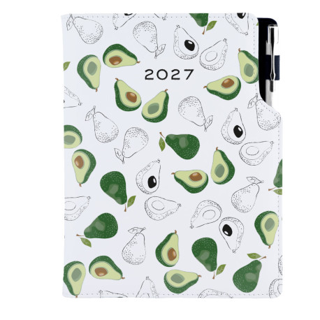 Diář DESIGN týdenní B6 2027 - Avokádo