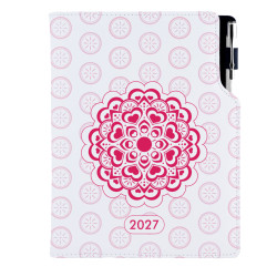 Diář DESIGN týdenní B6 2027 - Mandala červená