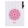 Diář DESIGN týdenní B6 2027 - Mandala červená