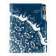 Diář DESIGN týdenní B5 2027 - modrá - Ornament