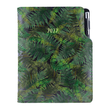 Diář DESIGN týdenní B5 2027 - černá - Kapradina