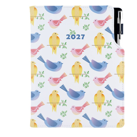 Diář DESIGN týdenní speciál A5 2027 - Ptáci