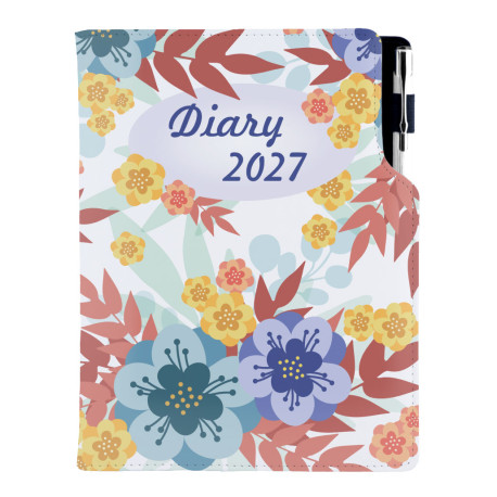Diář DESIGN týdenní speciál A5 2027 - Podzimní květiny