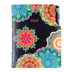 Diář DESIGN týdenní speciál A5 2027 - černá - Kaleidoskop