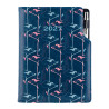 Diář DESIGN týdenní speciál A5 2027 - modrá - Flamingo