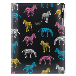 Diář DESIGN denní A4 2027 český - černá - Zebra