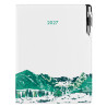 Diář DESIGN týdenní A4 2027 český - bílá - Hory