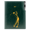 Diář DESIGN týdenní A4 2027 český - zelená - Golf muž