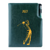 Diář DESIGN týdenní B5 2027 český - zelená - Golf muž