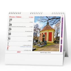 Stolní kalendář 2023 Katolický kalendář /kostely a kapličky/