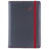 Diář ELASTIC denní B6 2027 - grafit/červená gumička