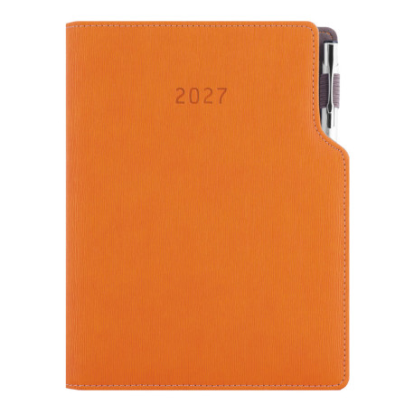 Diář GEP s propiskou týdenní B5 2027 - oranžová