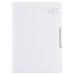 Diář METALIC týdenní B6 2027 - bílá 