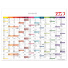 Nástěnný kalendář Plánovací mapa 2027 CZ - 124 x 100 cm - barevná