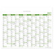 Nástěnný kalendář Plánovací mapa 2027 CZ - 100 x 80 cm - zelená