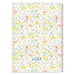 Denní diář 2027 Goliáš Lamino A4 - Květinky 