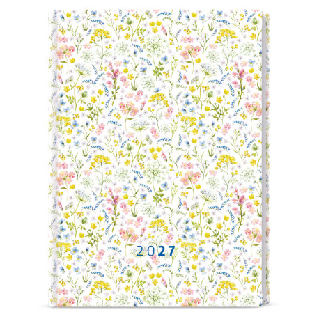 Denní diář 2027 Goliáš Lamino A4 - Květinky 
