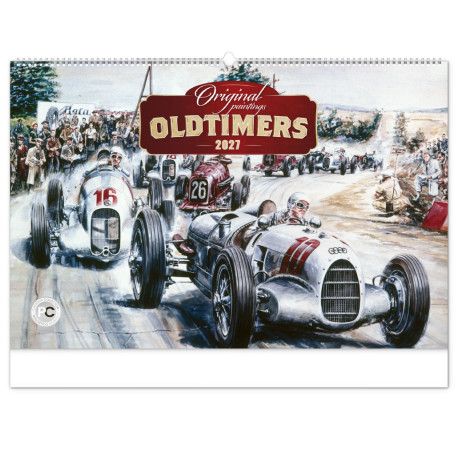 Nástěnný kalendář 2027 Oldtimers - Václav Zapadlík