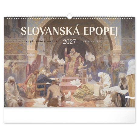 Nástěnný kalendář 2027 Slovanská epopej - Alfons Mucha