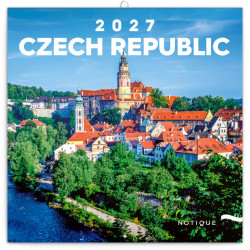 Nástěnný poznámkový kalendář 2027 Česká republika